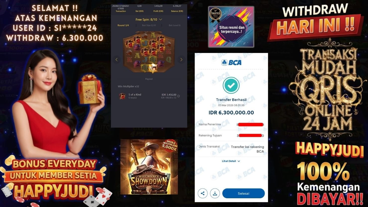 HAPPYJUDI JACKPOT SLOT WILD BOUNTY SHOWDOWN